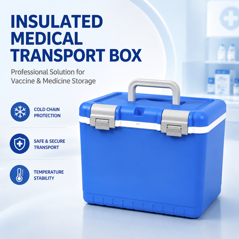 Shockproof And Impact-resistant Medical Cooler Box With Stackable Design CE Certified For Temperature Control In Medical Logistics