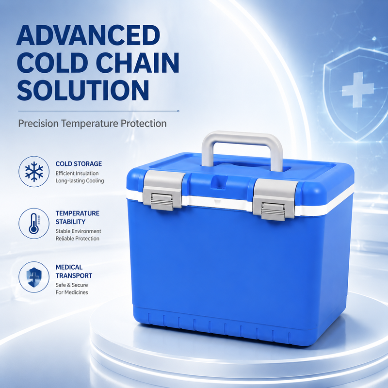 FS-10L Medical Cold Box with PU Insulation Type Designed to Preserve Temperature Sensitive Medical Materials Effectively