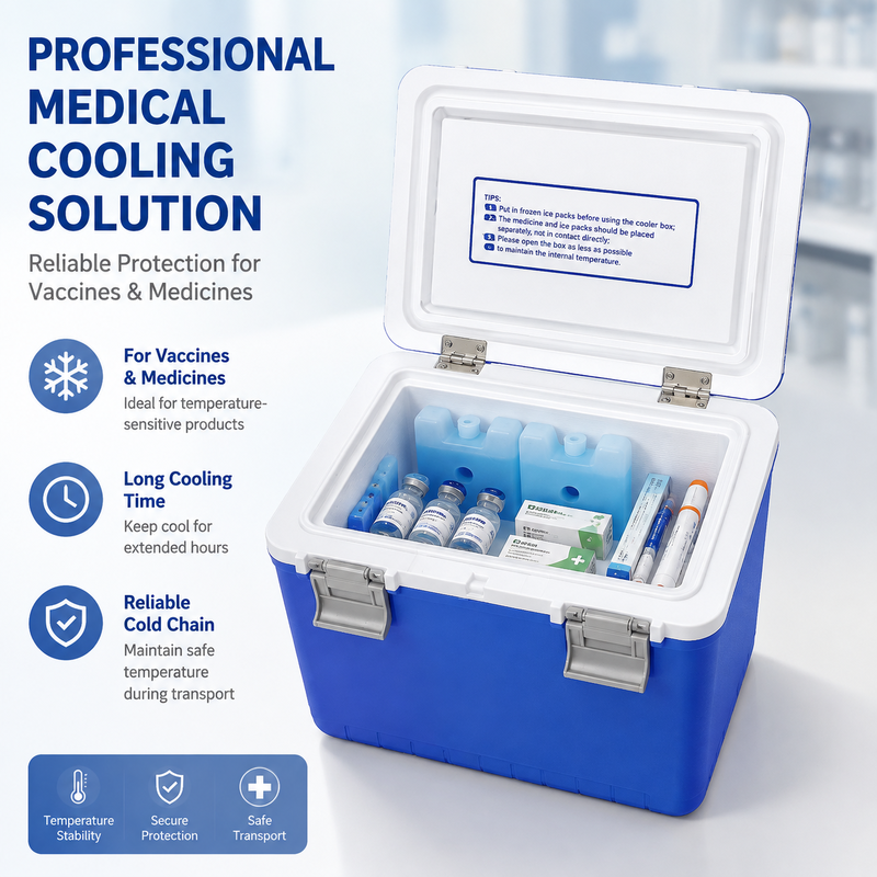 10L Insulated Medicine Transport Box with Long-Lasting Cooling Performance for Healthcare Use