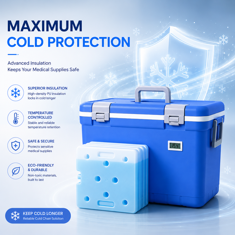 Medical Cooler Box portable cooler designed for cold chain logistics in medical pharmaceutical and research applications