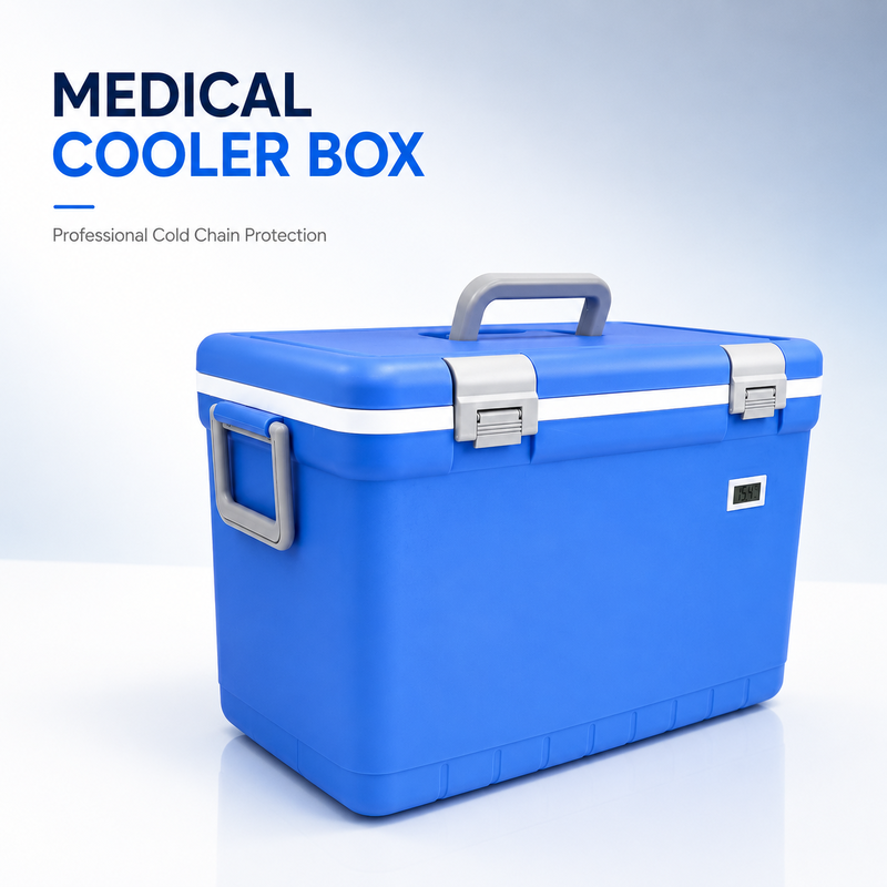 Medical Cooler Box Featuring Lockable Lid and Secure Sealing Insulated for Controlled Medical Storage Environments
