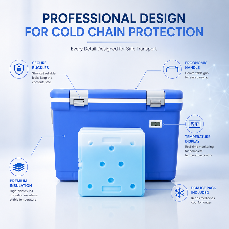 Medical Cooler Box compact and durable insulated box for maintaining temperature integrity of medical supplies during transit