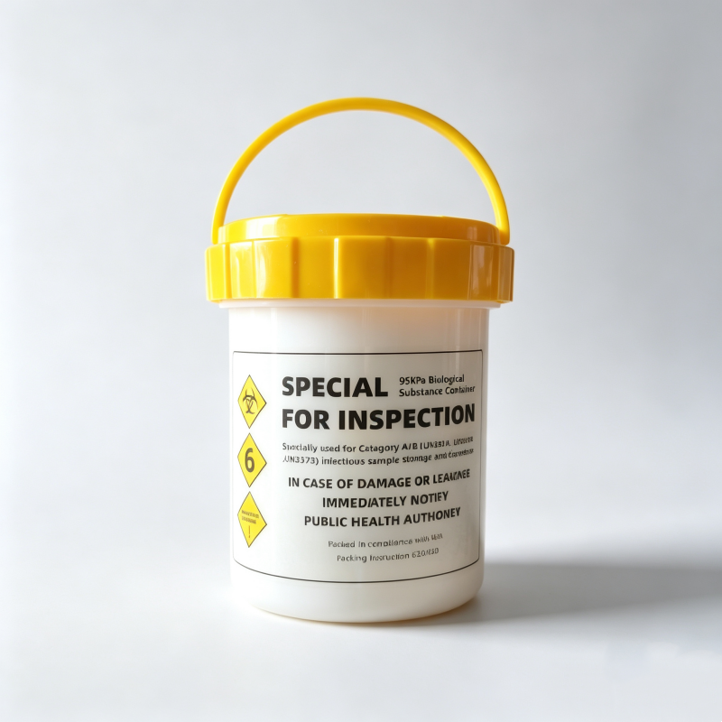 UN2814 UN3373 Compliant Triple Packaging System Leakproof Specimen Jar And Absorbent Pouch Complete Solution