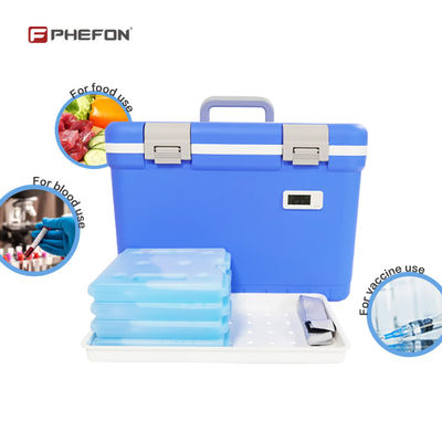 Phefon Portable Medical Cooler Box With Polyurethane Foam Insulation Temperature Display For Medical Cold Chain Transport