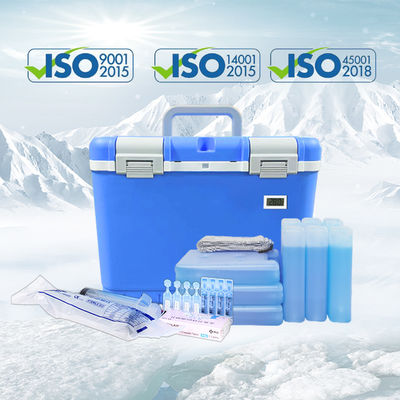 Manufacturer Wholesale Portable Passive 10L Medical Cooler Box Optional Temperature Display For Vaccine And Blood Transport