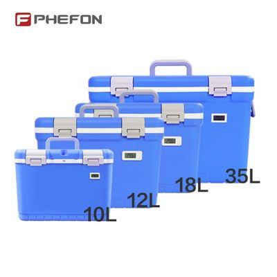 Phefon 10L Medical Cooler Box Temperature Display Support OEM