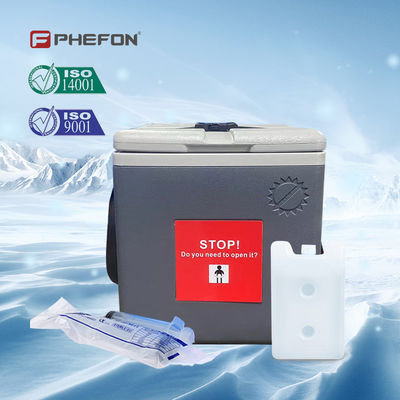PHEFON Compact Vaccine Cooler Box Grey Vaccine Carrier Box