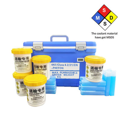 UN3373 Triple Package Container Cold Chain Storage Cooler Box With Temperature Display