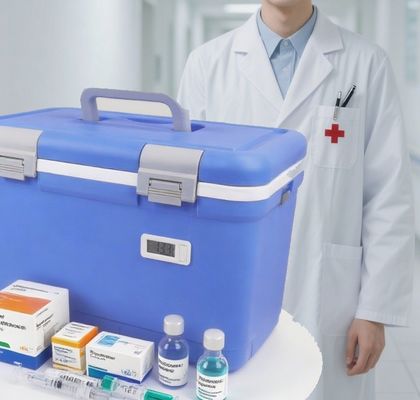 PHEFON FS-12L Medical Cooler Box for Vaccines with PU Foam Insulation