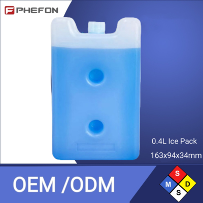 Non-Toxic Reusable PCM Ice Packs with Wide Temperature Range for Food Storage