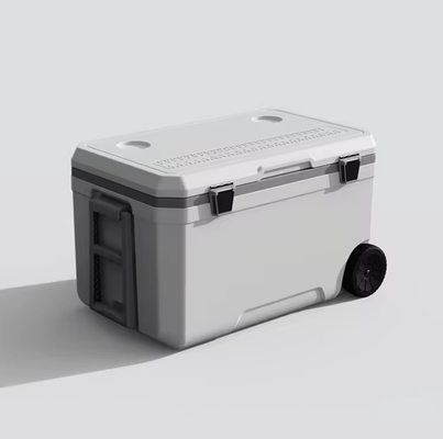 70L Plastic Ice Cooler Box with Wheels for Camping 8.7kg
