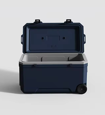 120L Rotomolded Ice Cooler Box with Wheels 48h Cold Storage