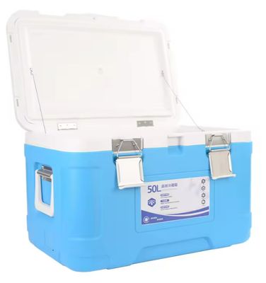 50L Capacity Large Rigid Plastic Insce Cooler Box for Outdoor Camping and Food Storage