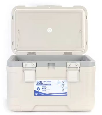 Lightweight and Portable Ice Cooler Box for Food Storage on Picnics Custom Logo Hiking Fishing Camping 50L Hard Cooler Beer Ice Cooler Box Hard Cooler Box