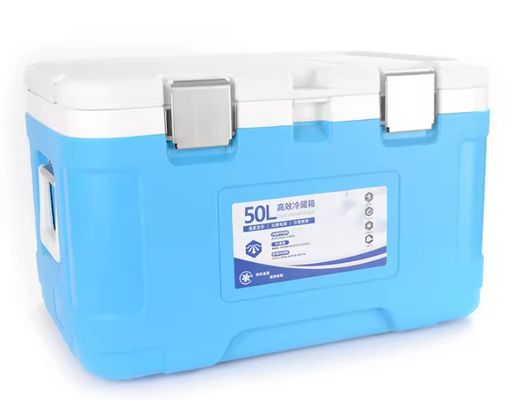 50L Capacity Waterproof Thermal Ice Cooler Box for Outdoor Camping and Fishing