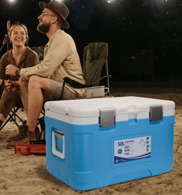 Long-Lasting Insulation Maintains Temperature 12h-36h Cooler Box For Outdoor Camping Wholesale High Quality 50L Portable Cooler Box Ice Chest Cooler Box Portable Cooler Box