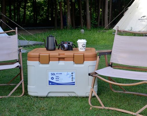 50L Ice Cooler Box with 12h-36h Cold Retention Temperature Display and 1 Year Warranty for Outdoor Camping