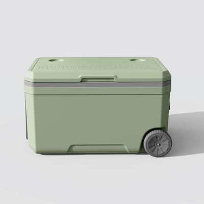 Hard Ice Cooler Box Support OEM ODM With Wheels White Green Blue Color For Choose