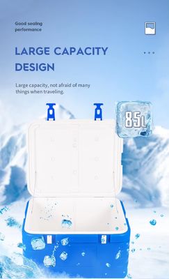 FS-85L Model Ice Cooler Box with Carton Packing and Supply One Set Ice Pack for Outdoor Camping