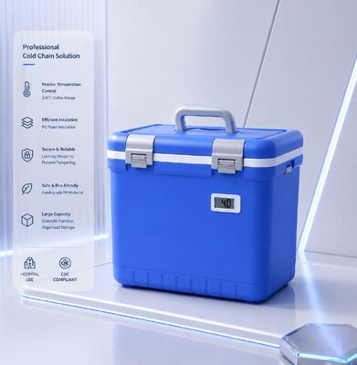Medical Cooler Box Insulated Cooler For Transporting Vaccines Medicines And Biological Samples With Temperature Control