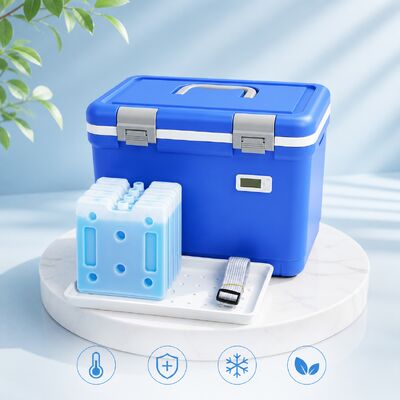 Shock Proof And Impact-resistant CE Certified Medical Cooler Box With Supply One Set Ice Packs For Cold Chain Storage