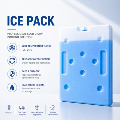 Leak Proof PCM Ice Packs Phase Change Material PCM Sustainable Thermal Management Solution for Perishable Goods Delivery