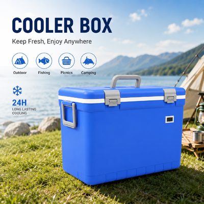 Camping Ice Cooler Box Offering Optional Temperature Control and Insulation Performance Maintains Temperature 24h for Outdoor