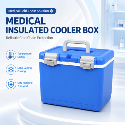 10L Medical Insulated Cooler Box for Vaccine and Medicine Transport Cold Chain Storage