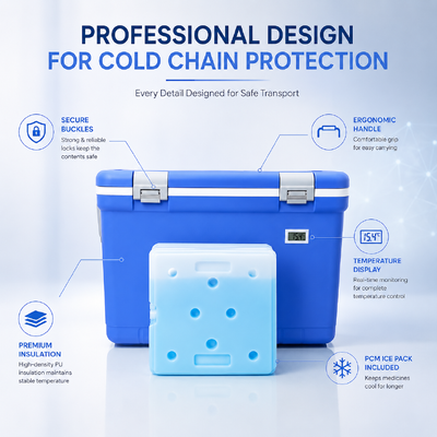 Medical Cooler Box compact and durable insulated box for maintaining temperature integrity of medical supplies during transit