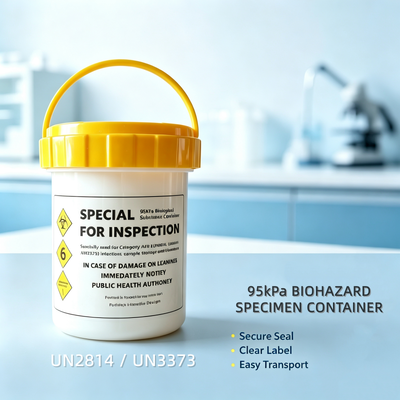 Durable Cardboard PP Container UN3373 Test Tube Rack Designed for 12 to 20 Tubes Providing Safe Sample Shipping Solution